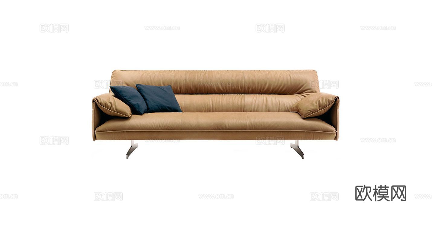 Poltrona Frau 意式双人沙发3d模型下载（渲染图3）