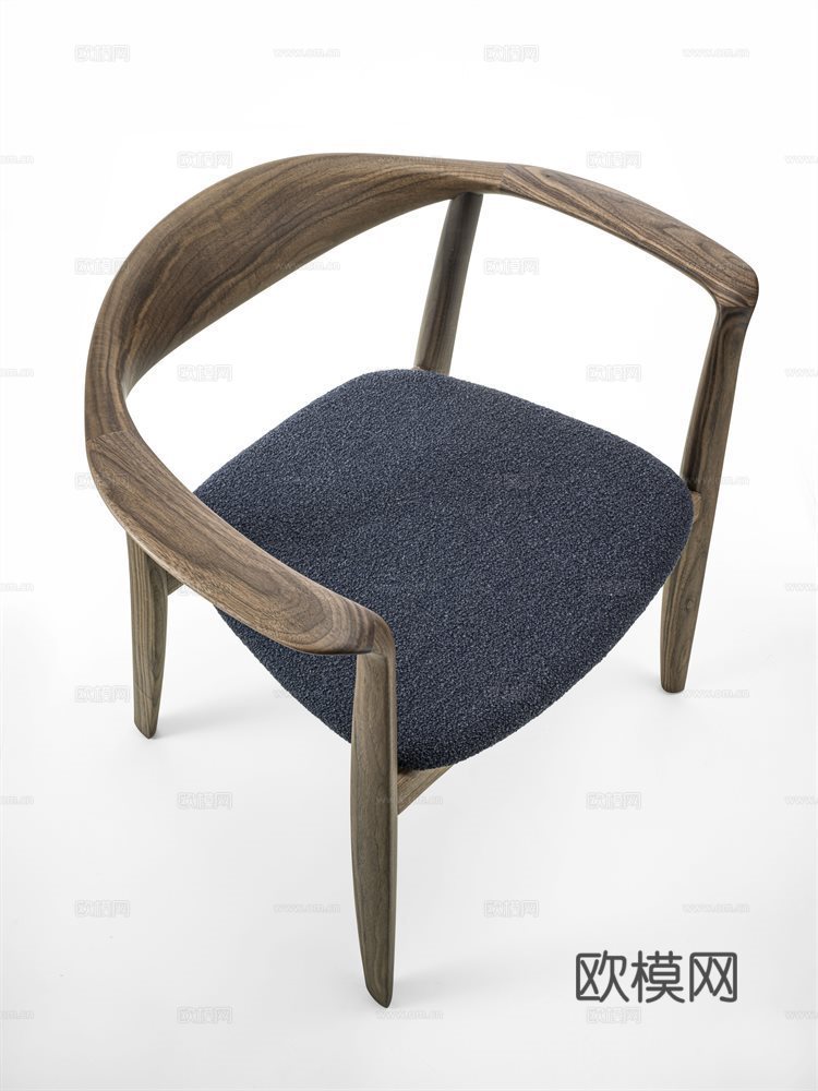 porada 中古餐椅3d模型下载（渲染图2）