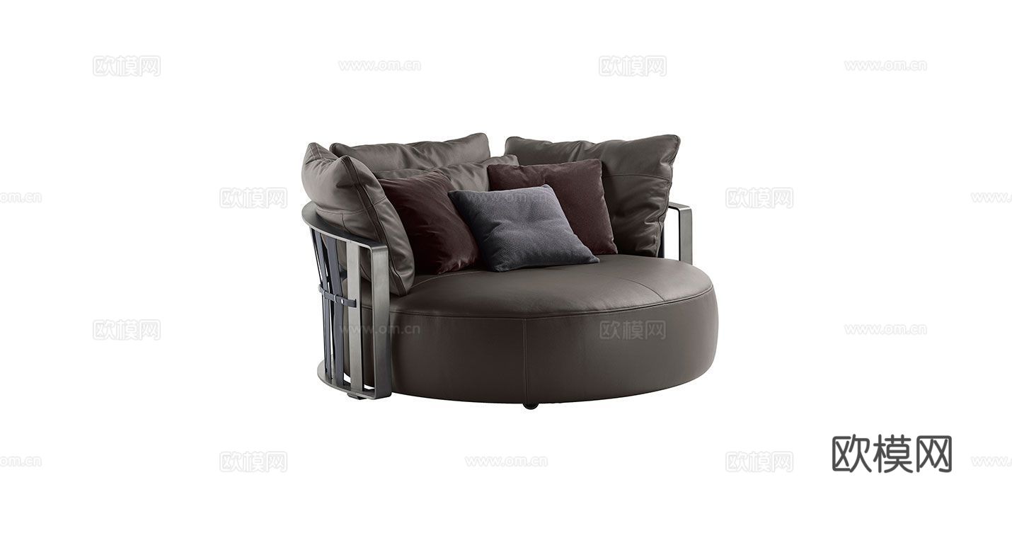 Poltrona Frau 圆形沙发3d模型下载