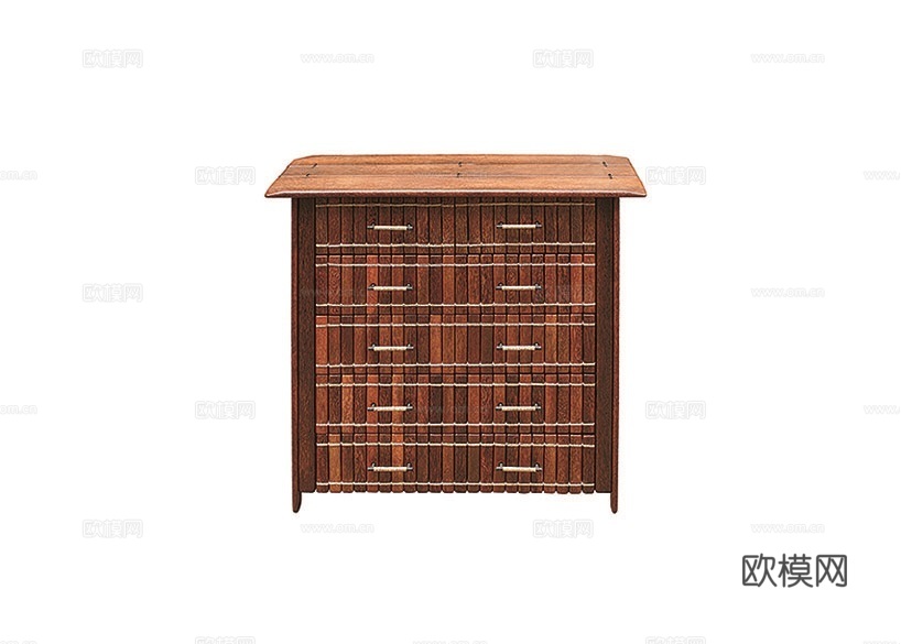 PACIFIC GREEN 中古风床头柜3d模型下载