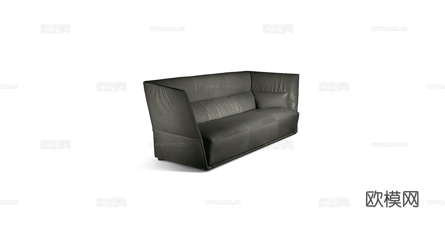 Poltrona Frau 意式双人沙发3d模型下载（渲染图2）