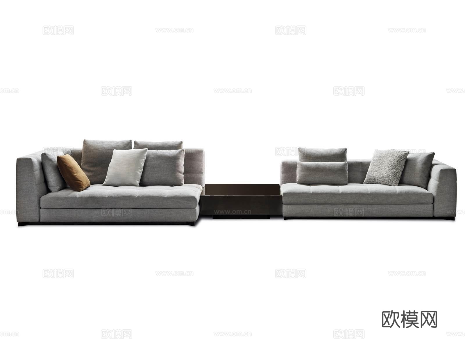 Minotti 意式转角沙发3d模型下载