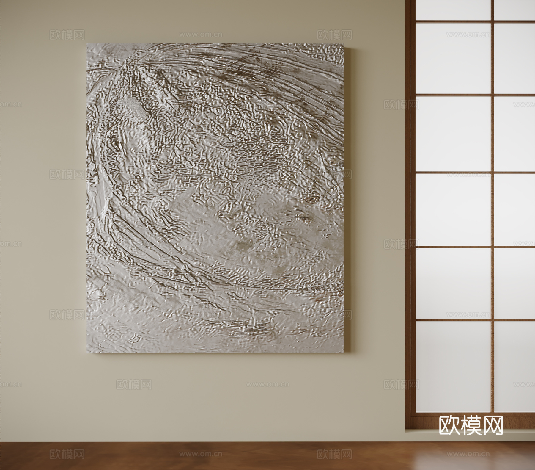 现代挂画 玄关挂画 装饰画su模型