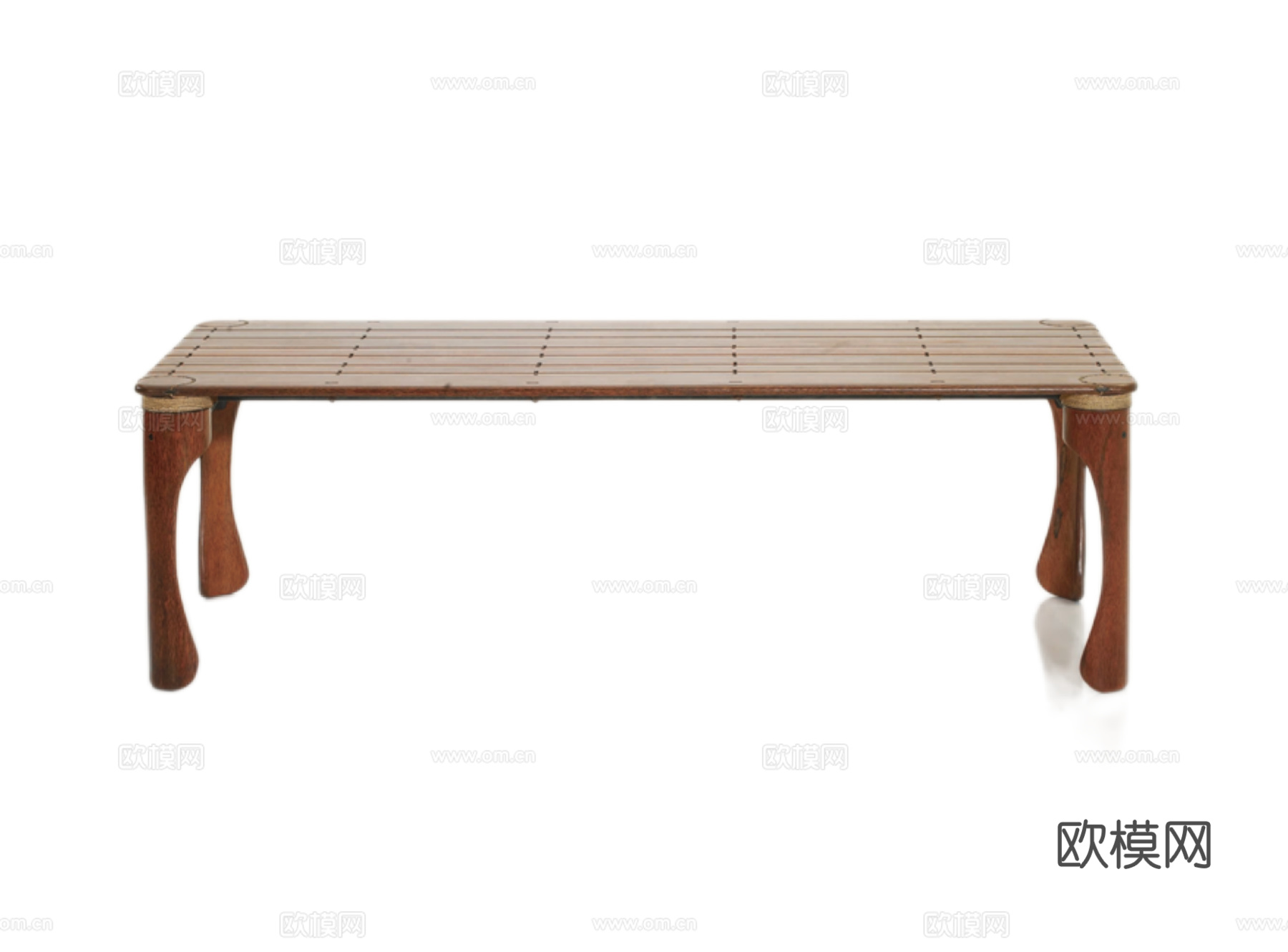 PACIFIC GREEN 中古风餐桌3d模型下载（渲染图1）