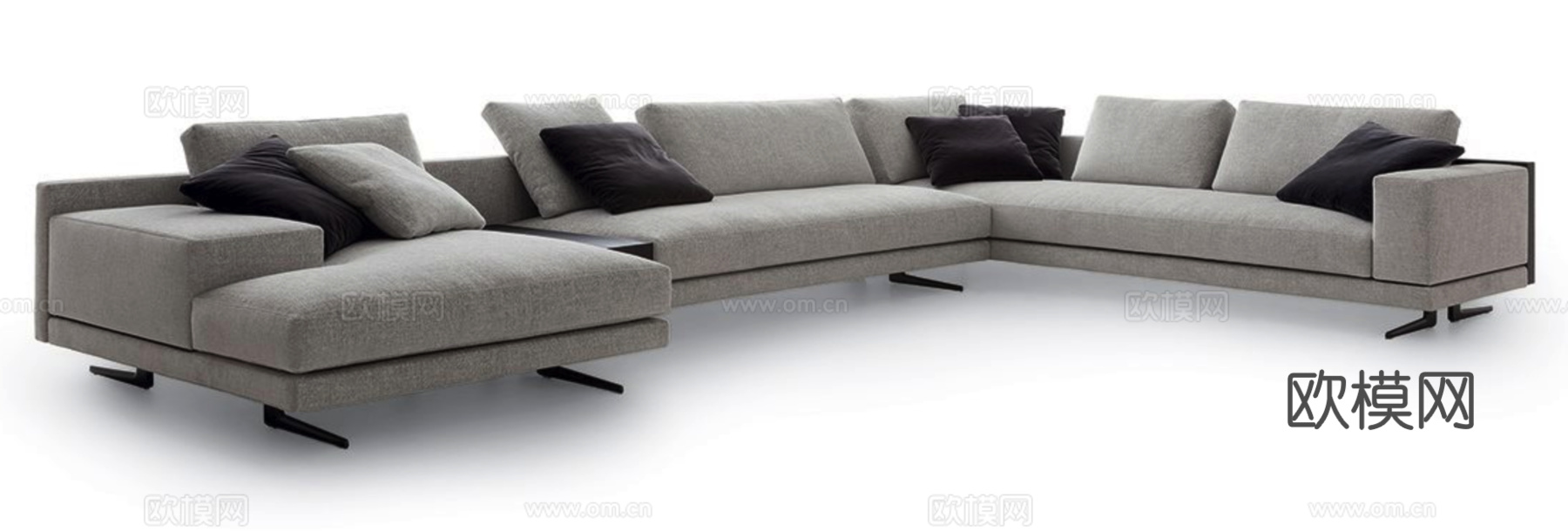 Poliform 转角沙发3d模型下载（渲染图2）