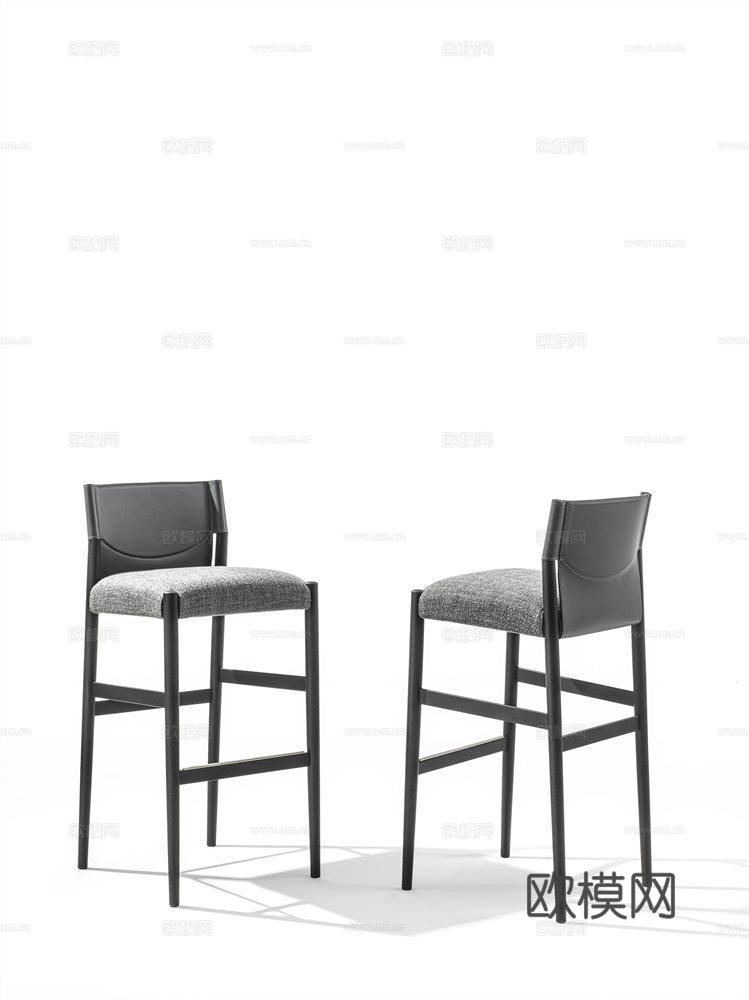 porada 意式吧椅3d模型下载（渲染图4）