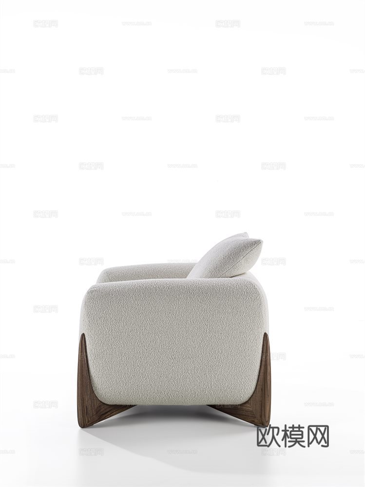porada 意式单人沙发3d模型下载（渲染图2）