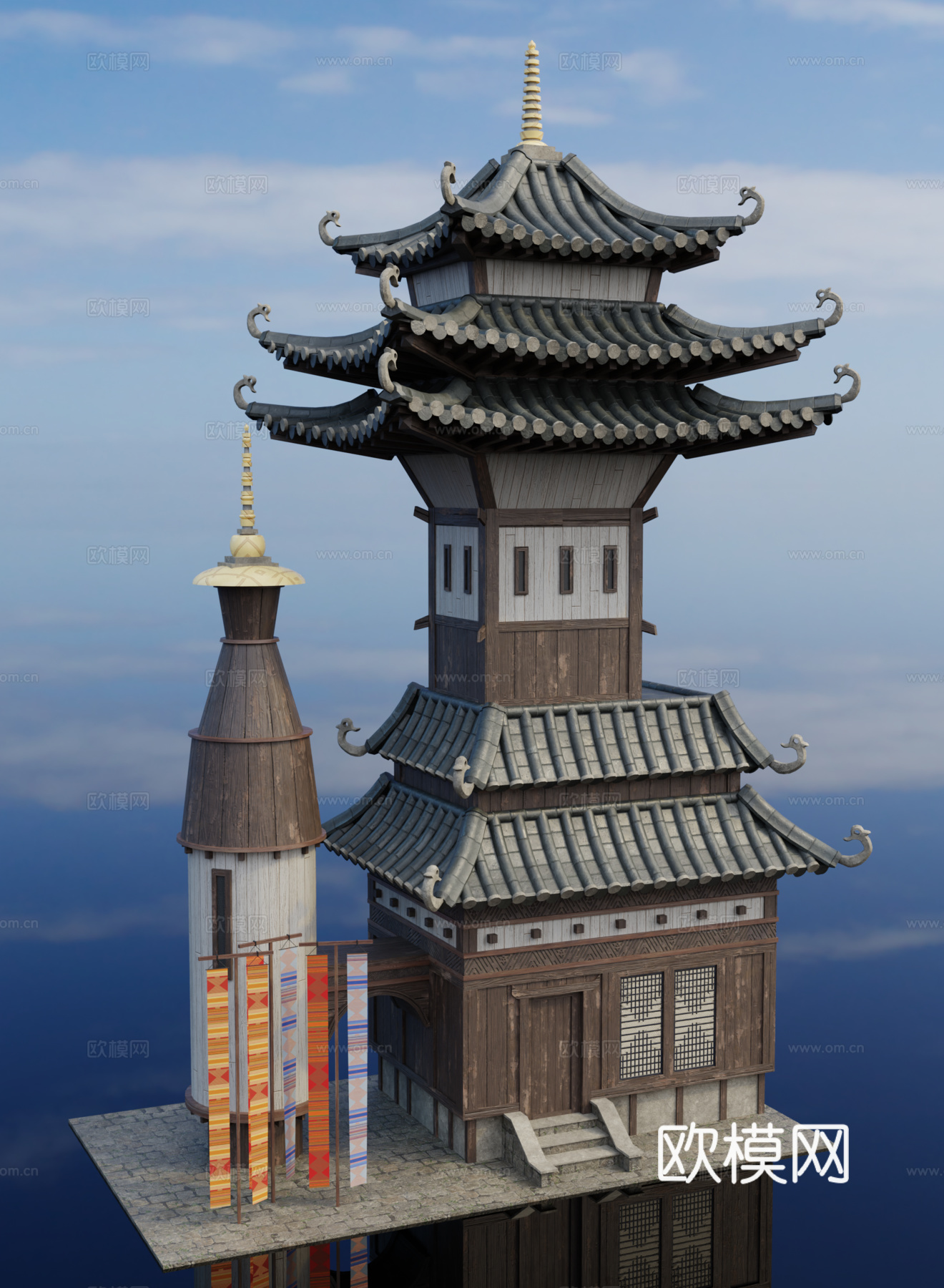 日式建筑 日式古建 日式城堡 日式宫殿 古建筑su模型