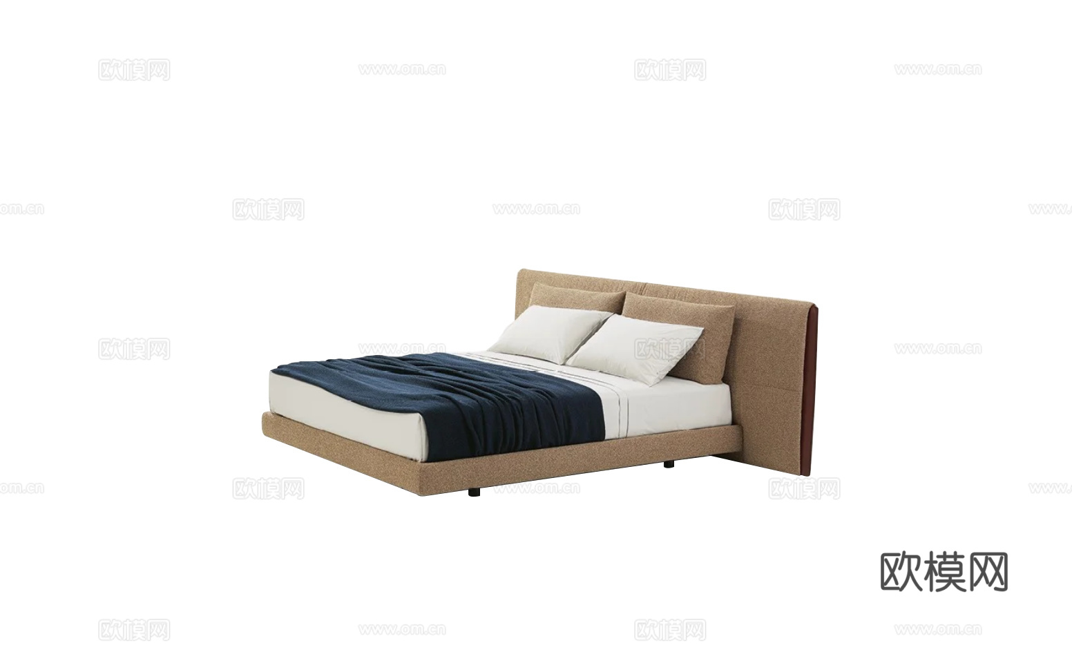 Poliform 双人床3d模型下载（渲染图1）