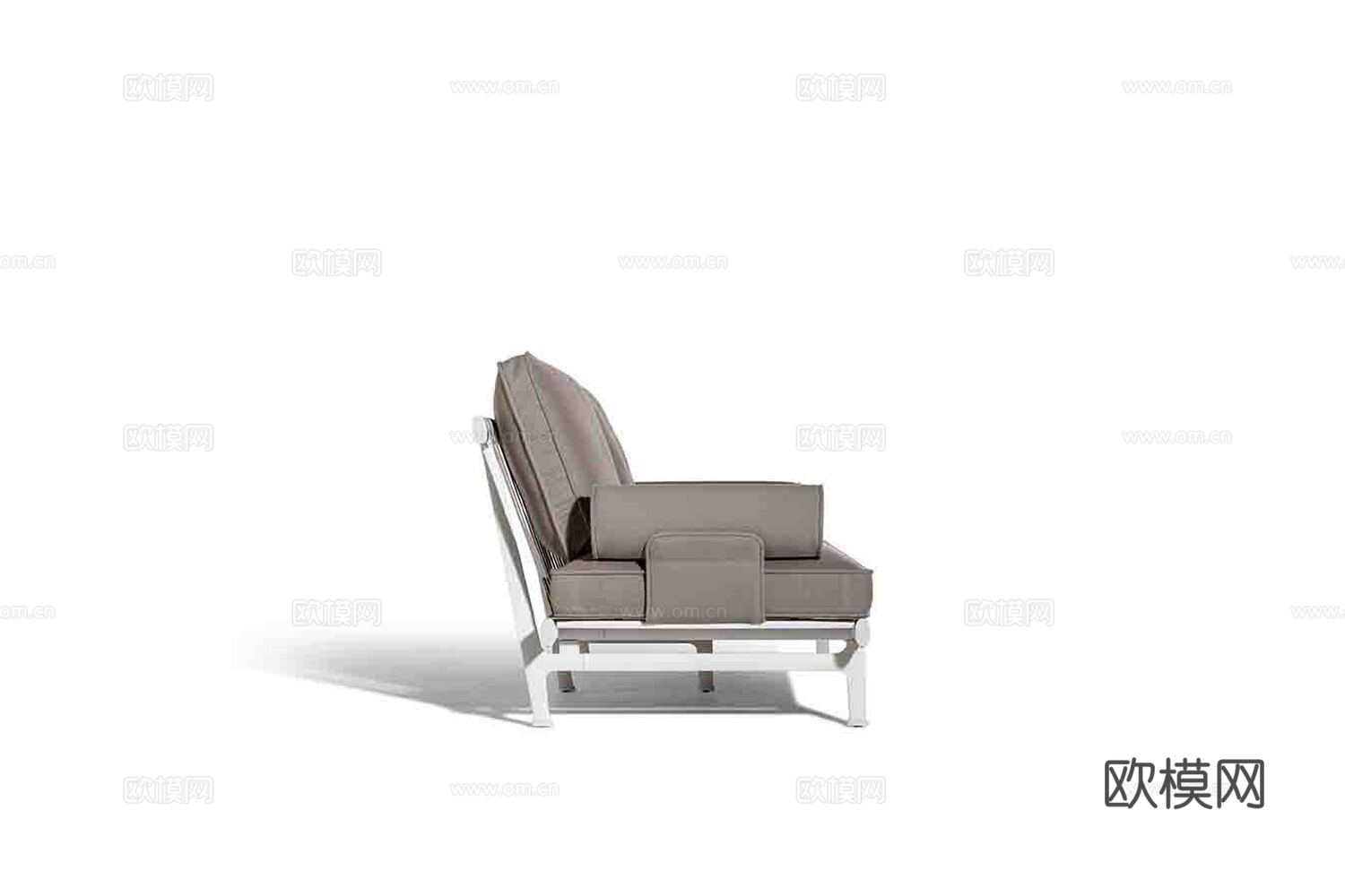 Poltrona Frau 双人沙发3d模型下载（渲染图5）