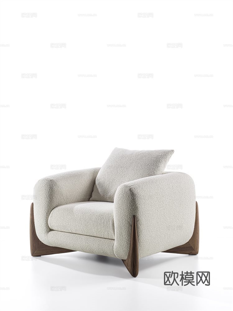 porada 意式单人沙发3d模型下载（渲染图4）
