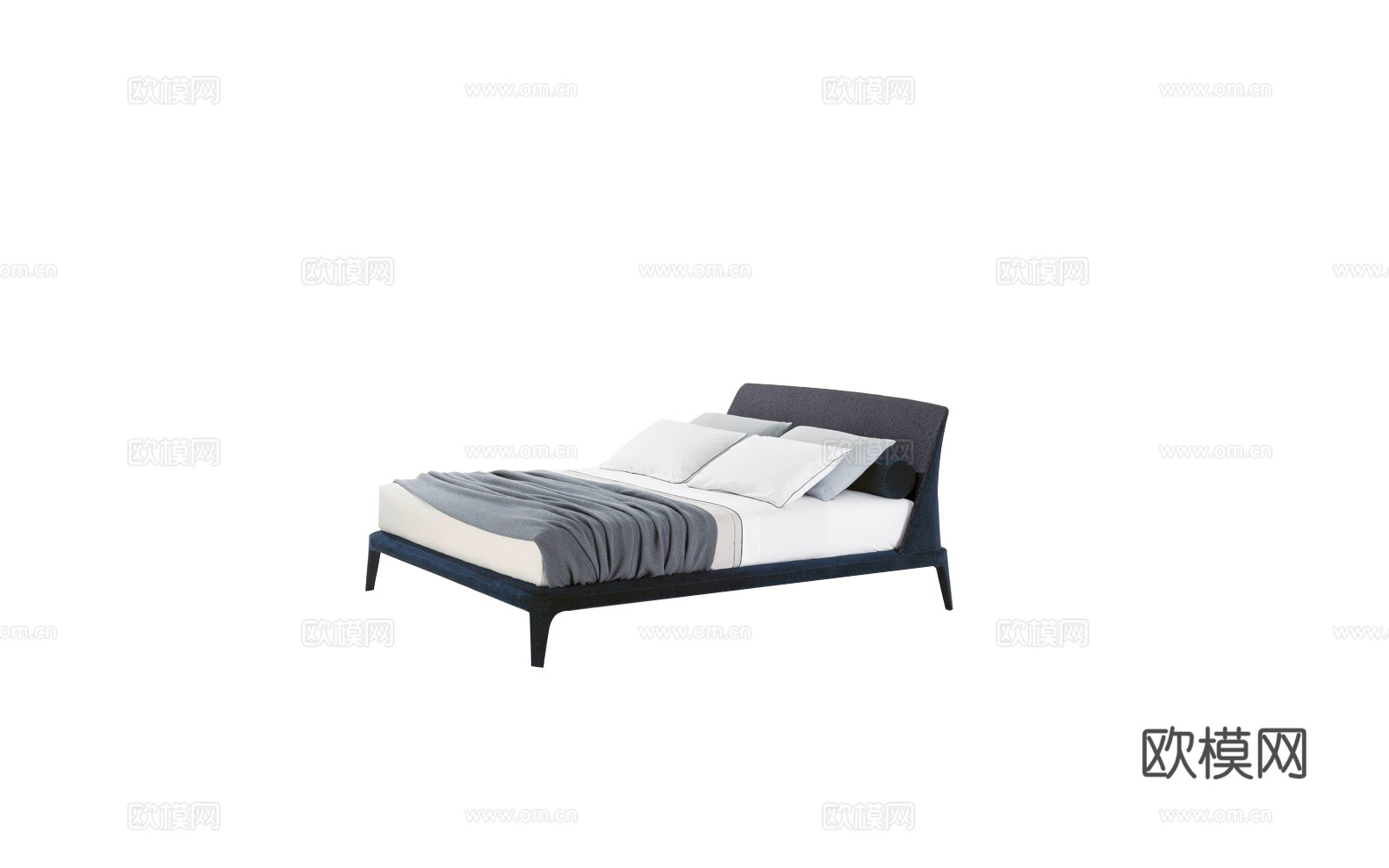 Poliform 双人床3d模型下载（渲染图2）