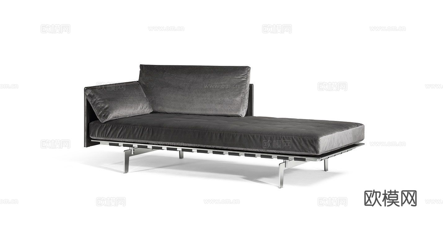 Poltrona Frau 意式双人沙发3d模型下载（渲染图2）
