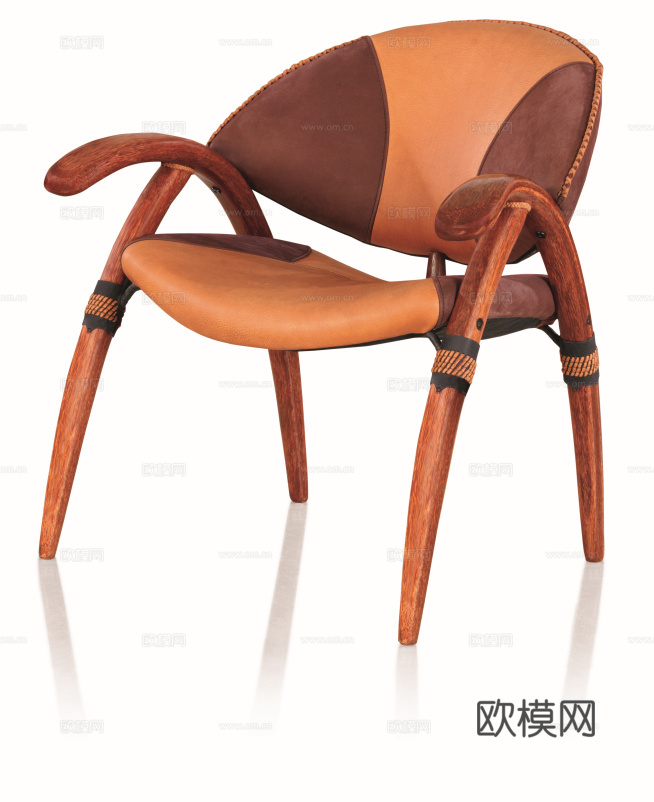 PACIFIC GREEN 中古风餐椅3d模型下载（渲染图4）