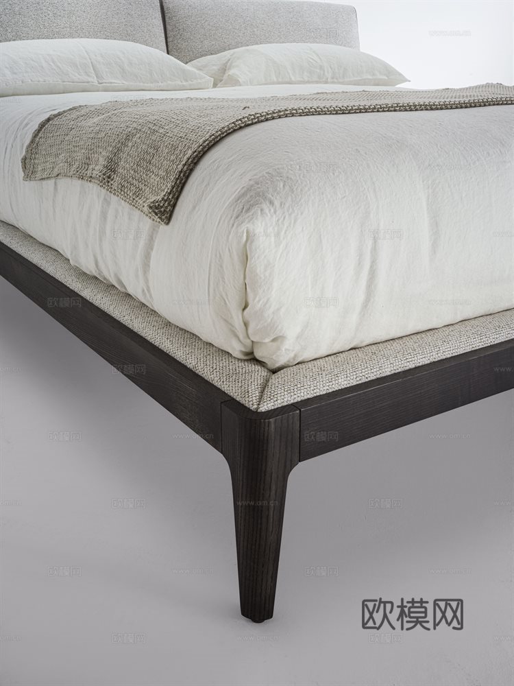 porada 意式双人床3d模型下载（渲染图4）