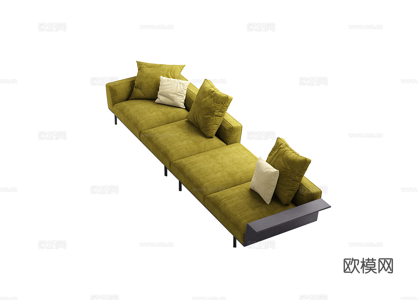 Molteni&C 意式多人沙发3d模型下载（渲染图4）