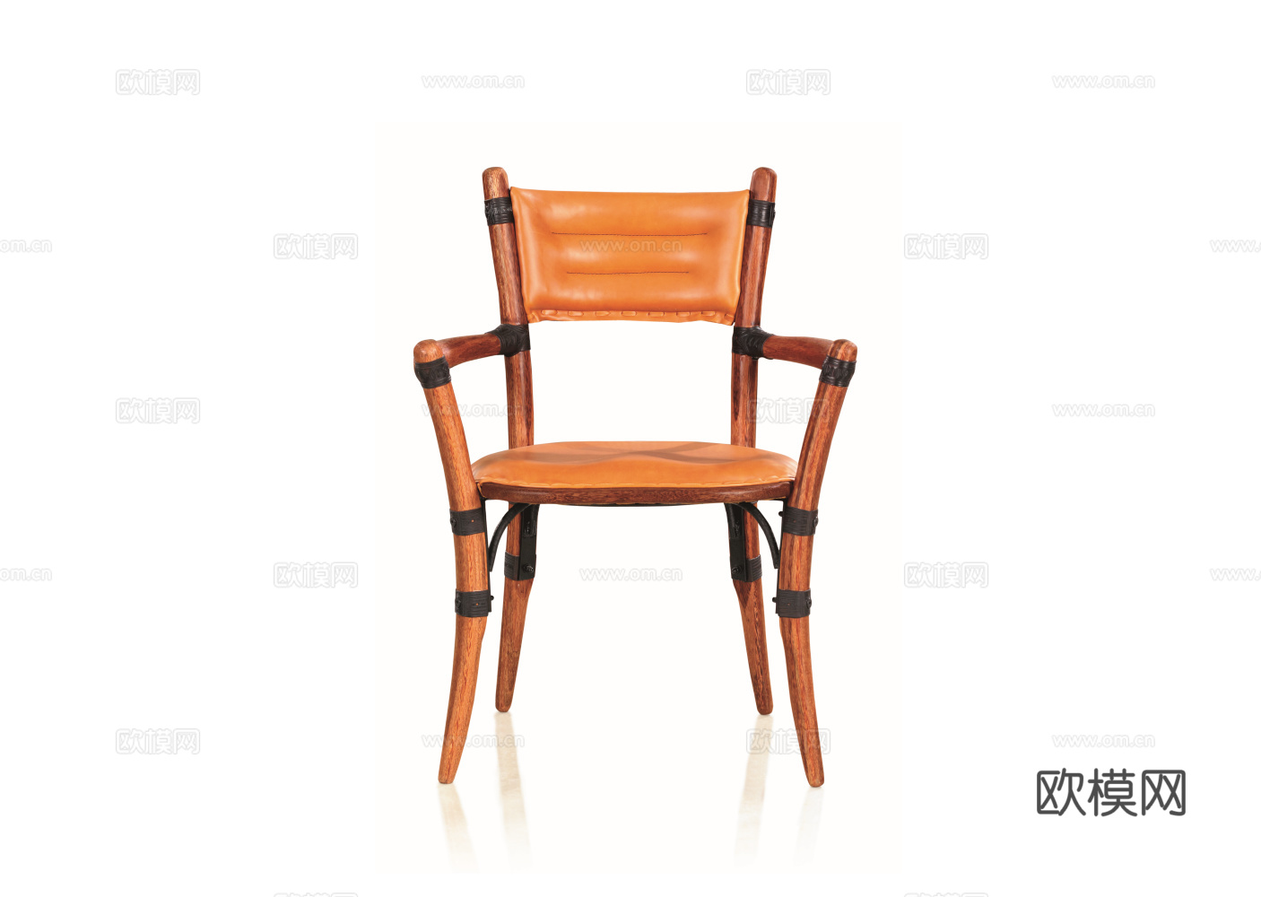 PACIFIC GREEN 中古风餐椅3d模型下载（渲染图1）