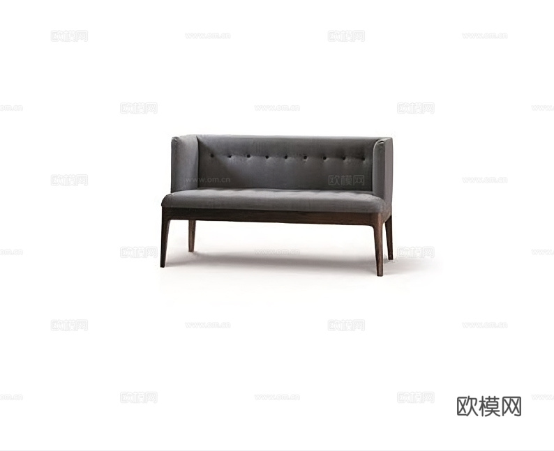 porada 意式双人沙发3d模型下载