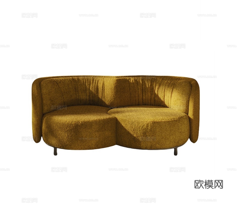 NATUZZI 双人沙发3d模型下载（渲染图1）