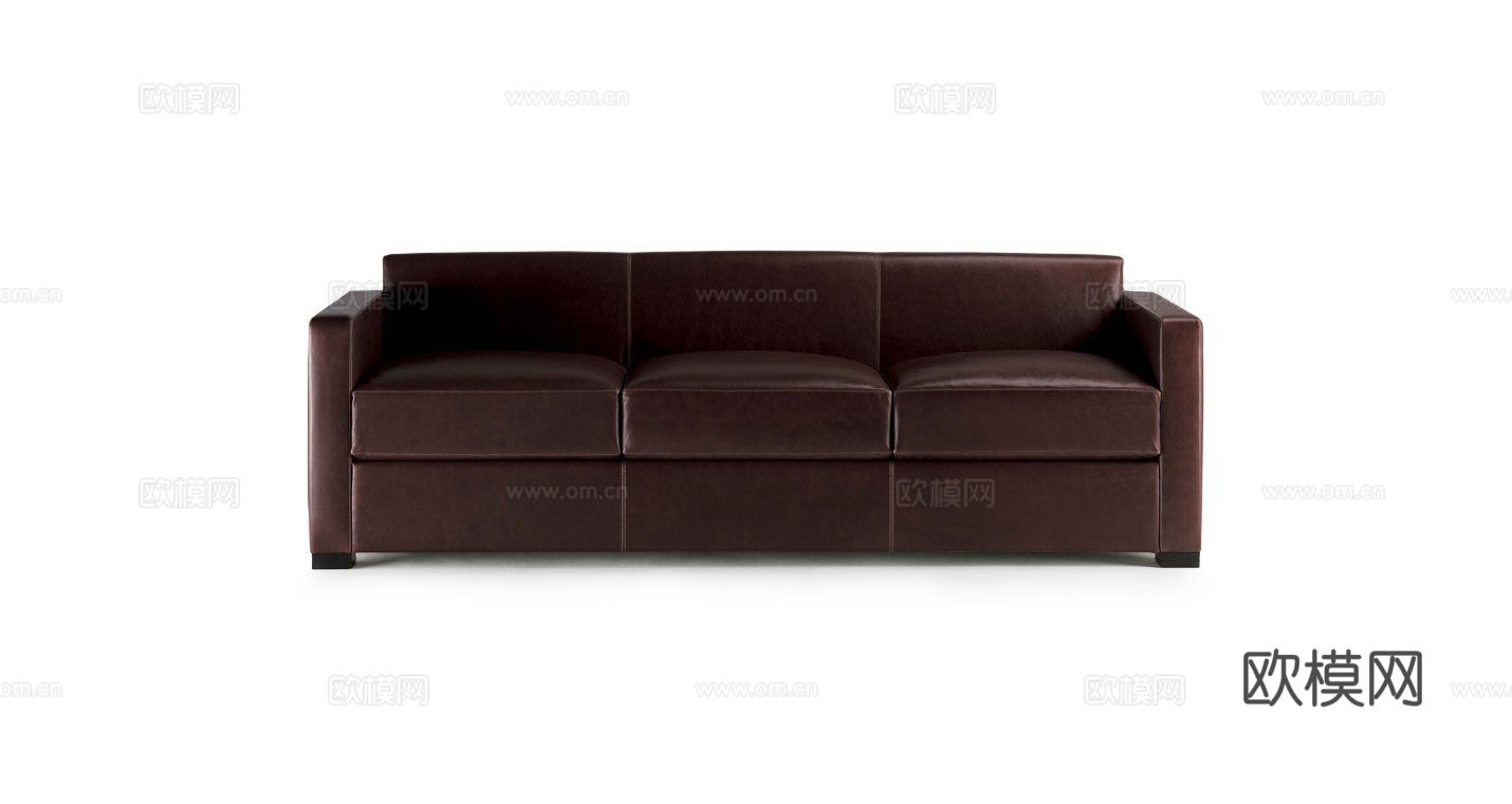 Poltrona Frau 双人沙发3d模型下载