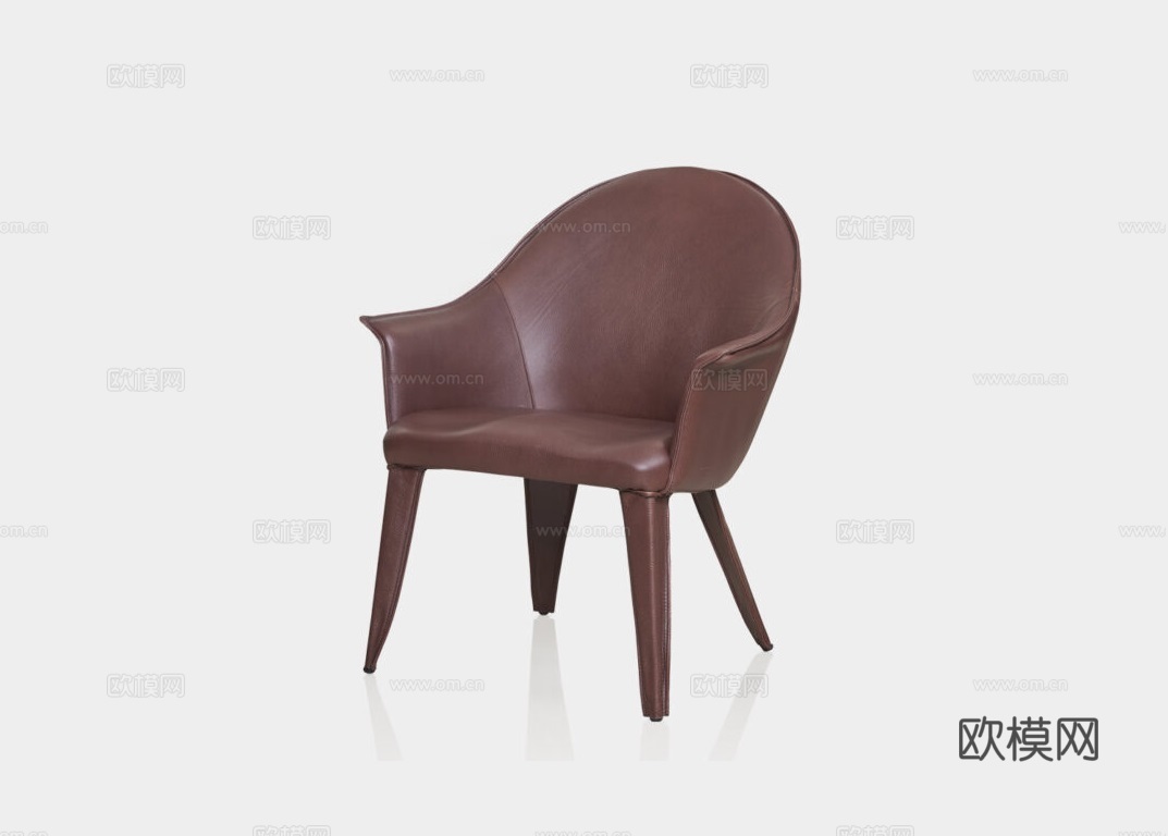 PACIFIC GREEN 中古风餐椅3d模型下载（渲染图1）