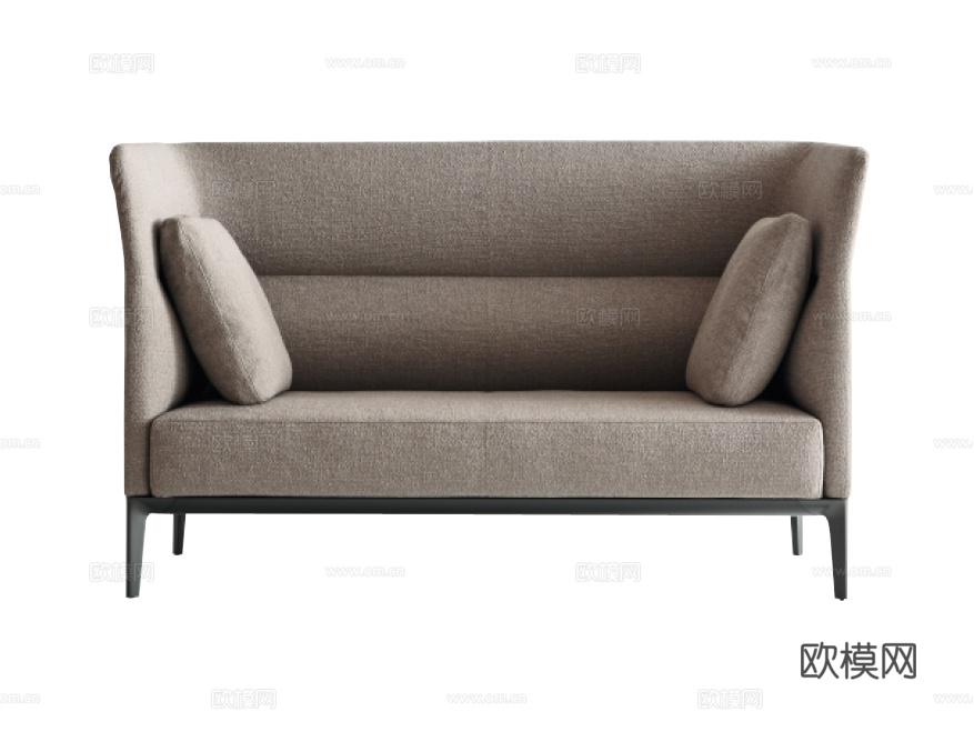Molteni&C 意式双人沙发3d模型下载（渲染图3）