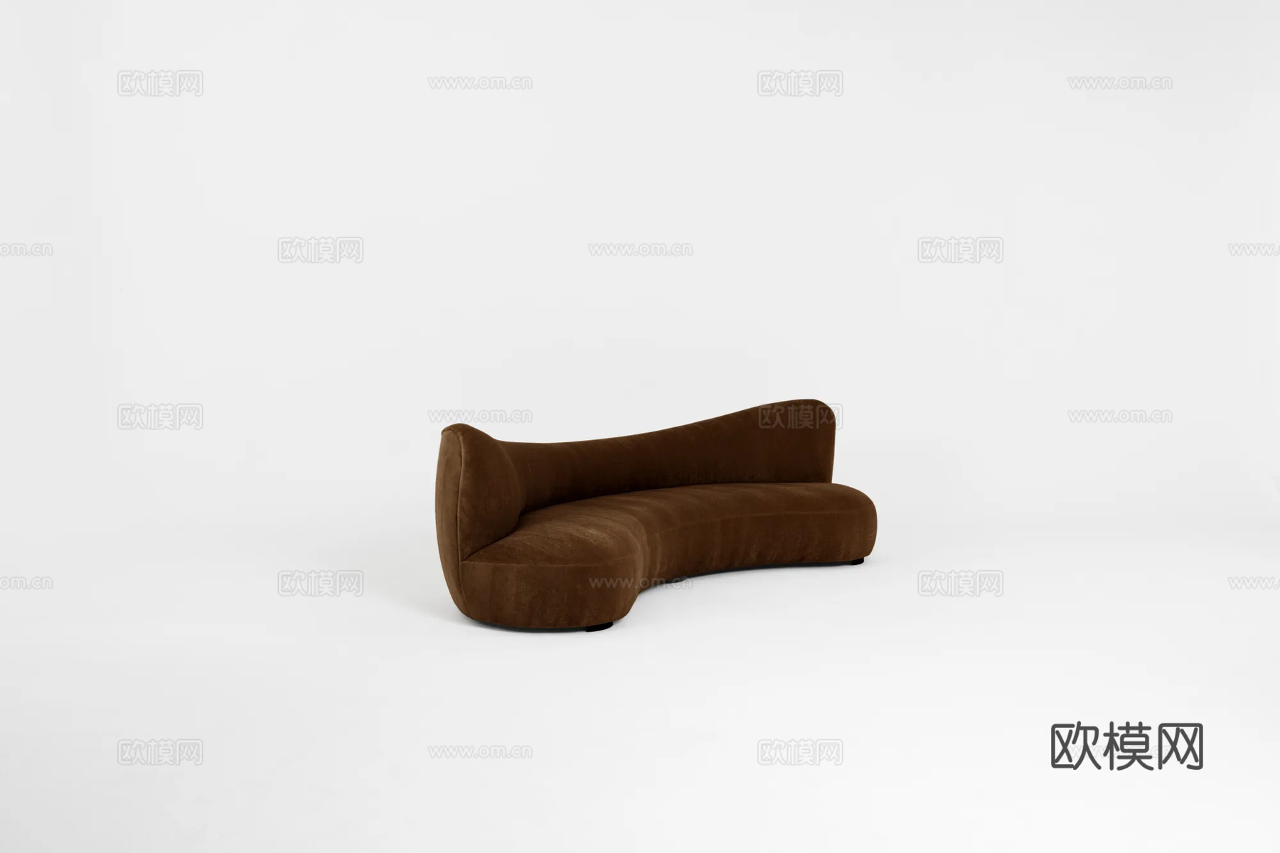 PIERRE AUGUSTIN ROSE弧形沙发3d模型下载（渲染图2）