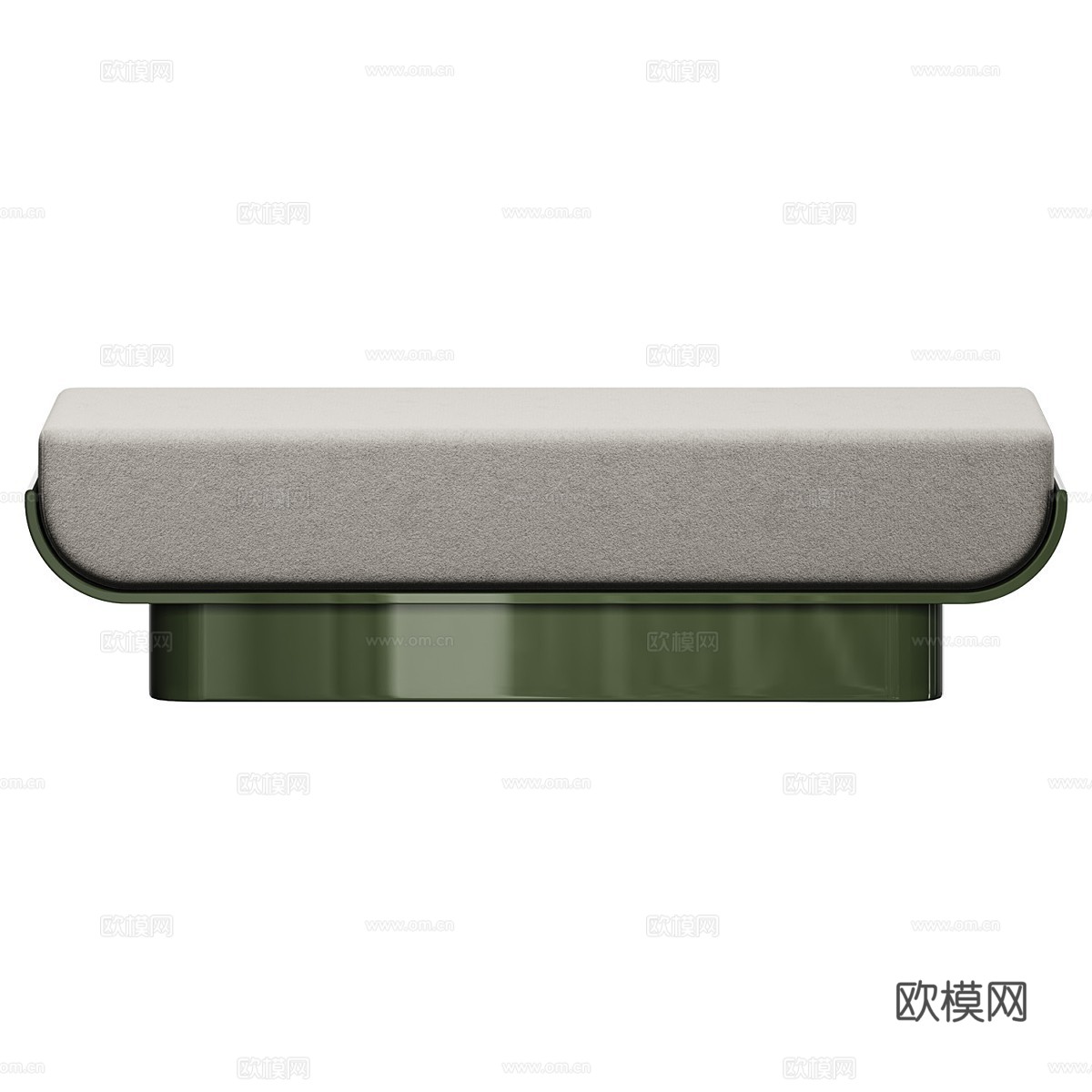 新中式布艺长凳 条凳 床尾凳3d模型