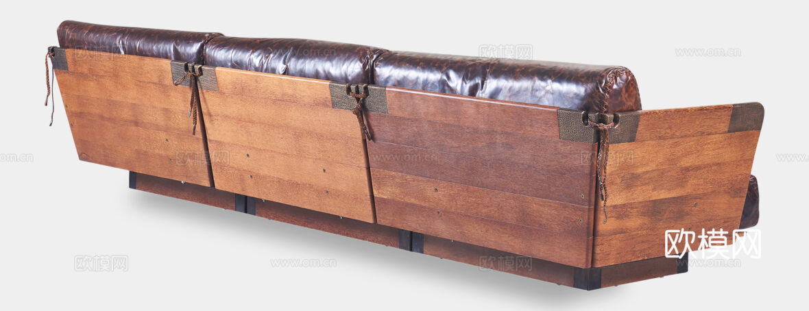 PACIFIC GREEN 中古风转角沙发3d模型下载（渲染图3）