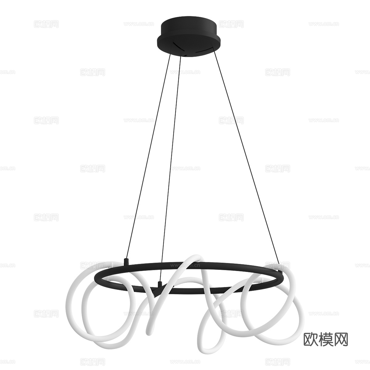 现代简约吊灯 吊灯 简约吊灯 餐厅吊灯 灯  客厅吊灯3d模型