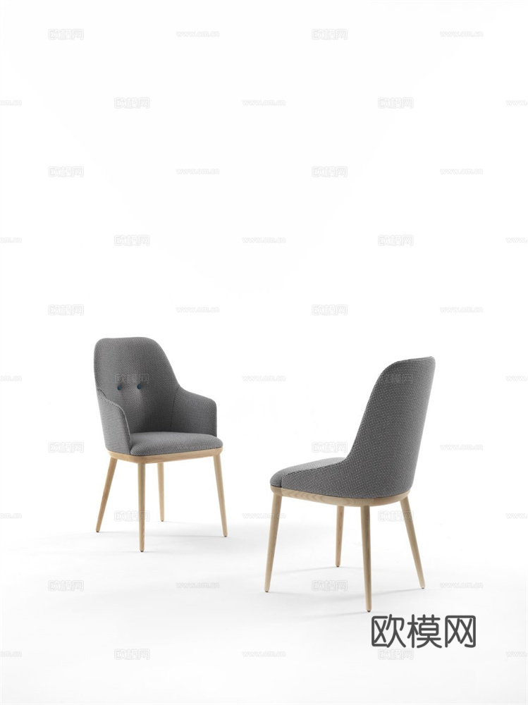 porada 餐椅3d模型下载