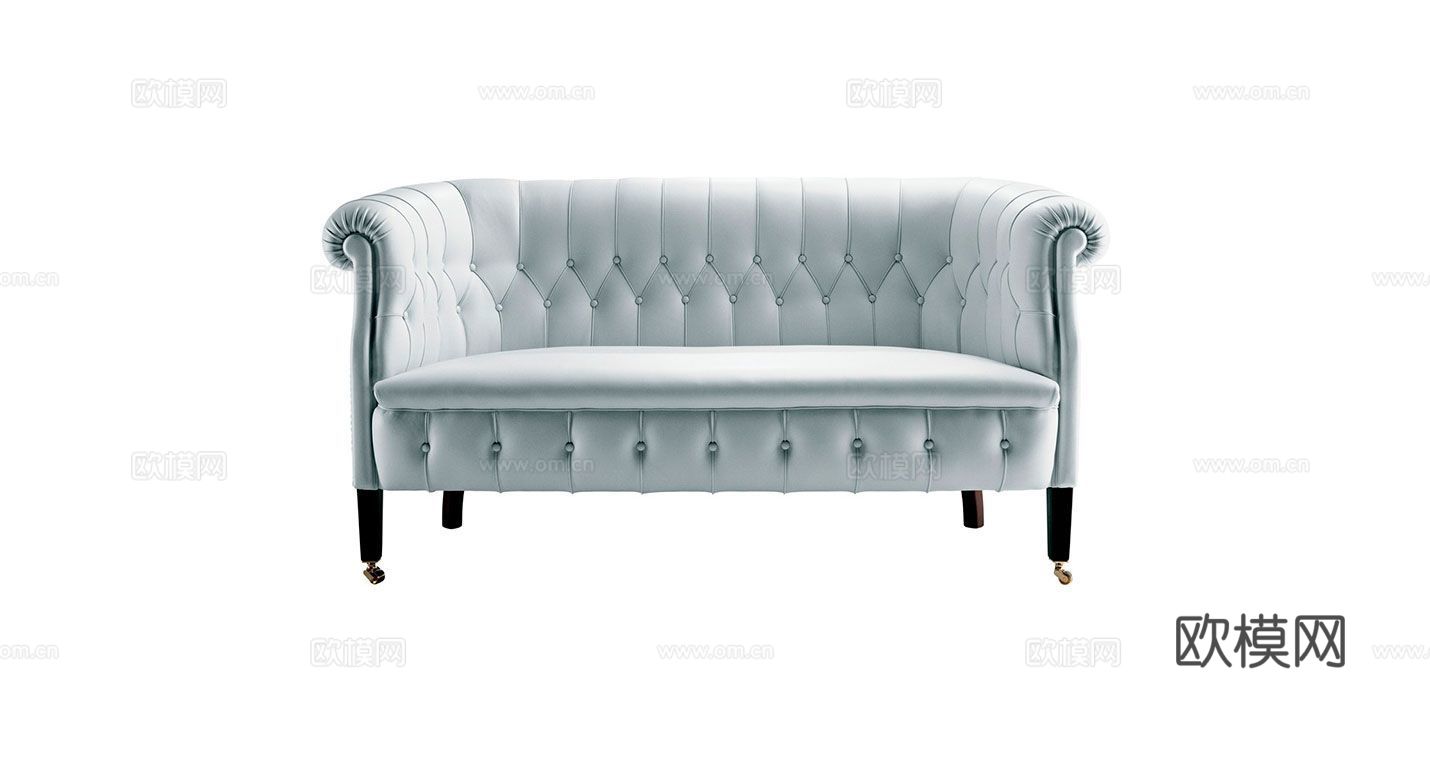 Poltrona Frau 美式多人沙发3d模型下载