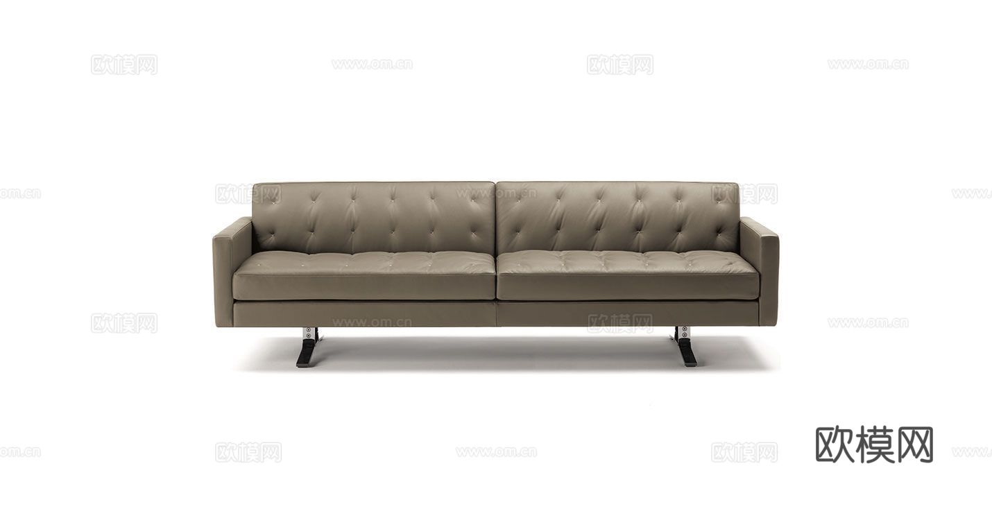 Poltrona Frau 双人沙发3d模型下载（渲染图6）