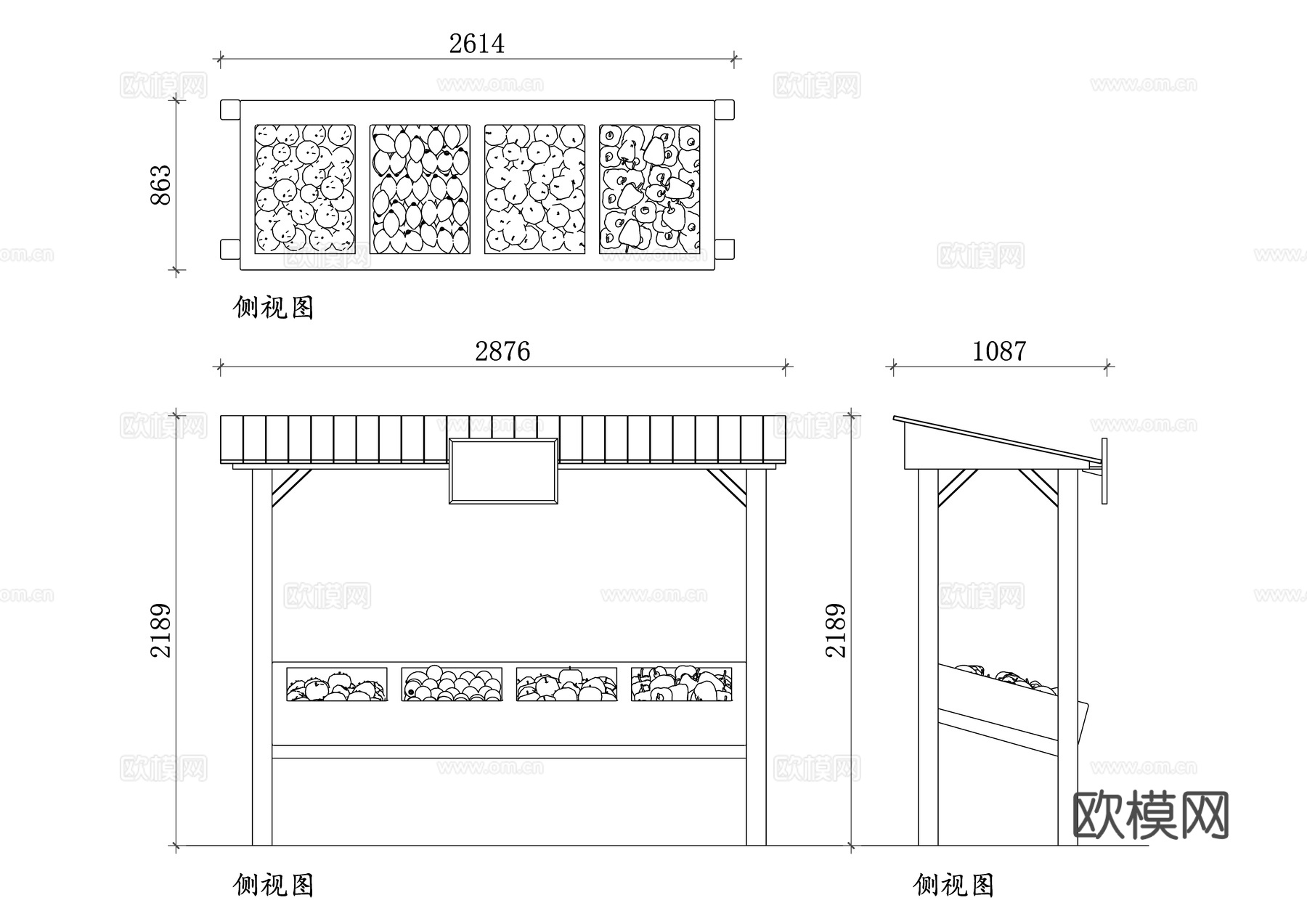 木质菜市场摊位 菜市场摊位设计图 木质摊位布局图 农贸市场展cad施工图