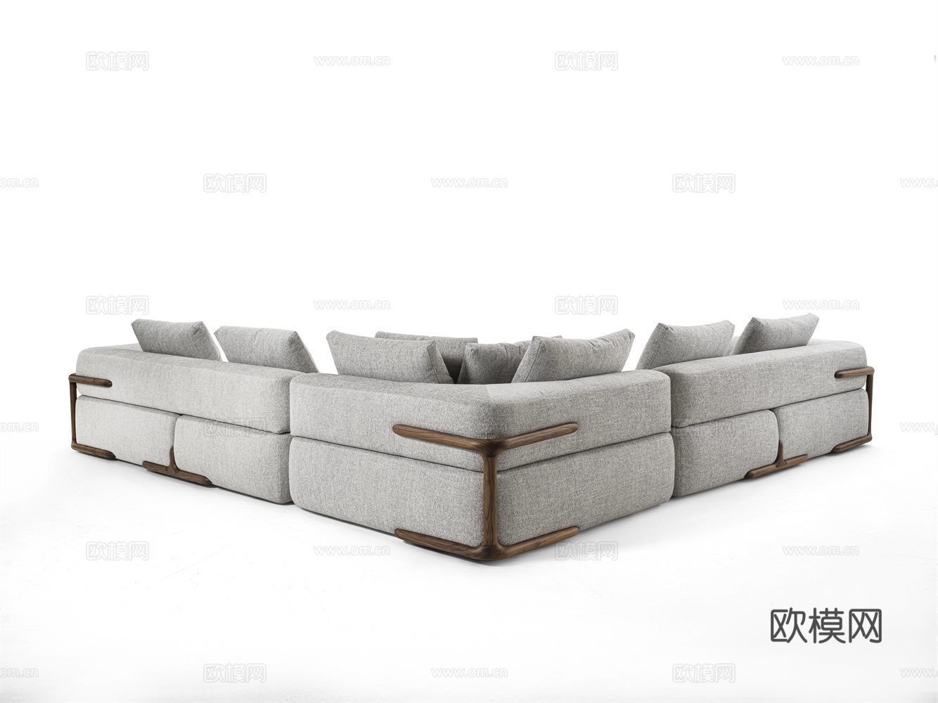 porada 意式转角沙发3d模型下载（渲染图4）