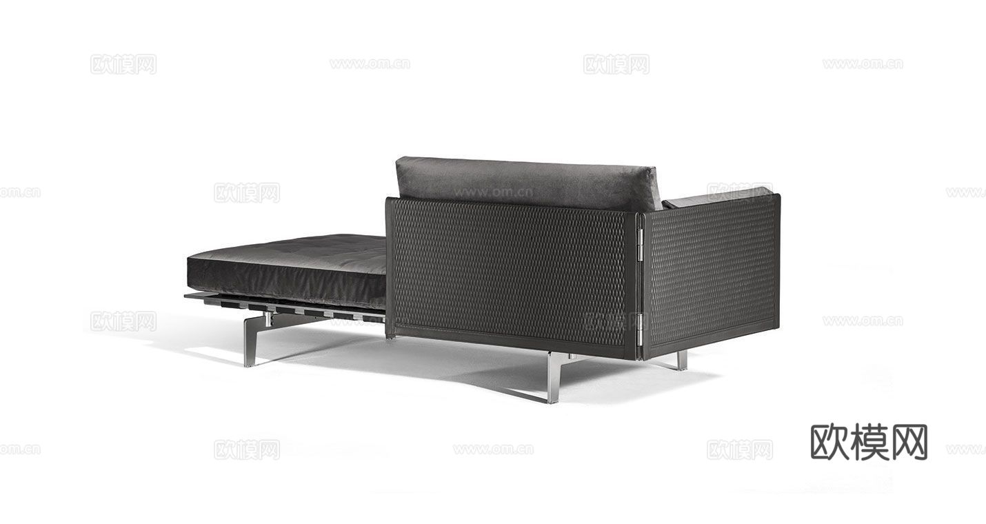 Poltrona Frau 意式双人沙发3d模型下载（渲染图3）