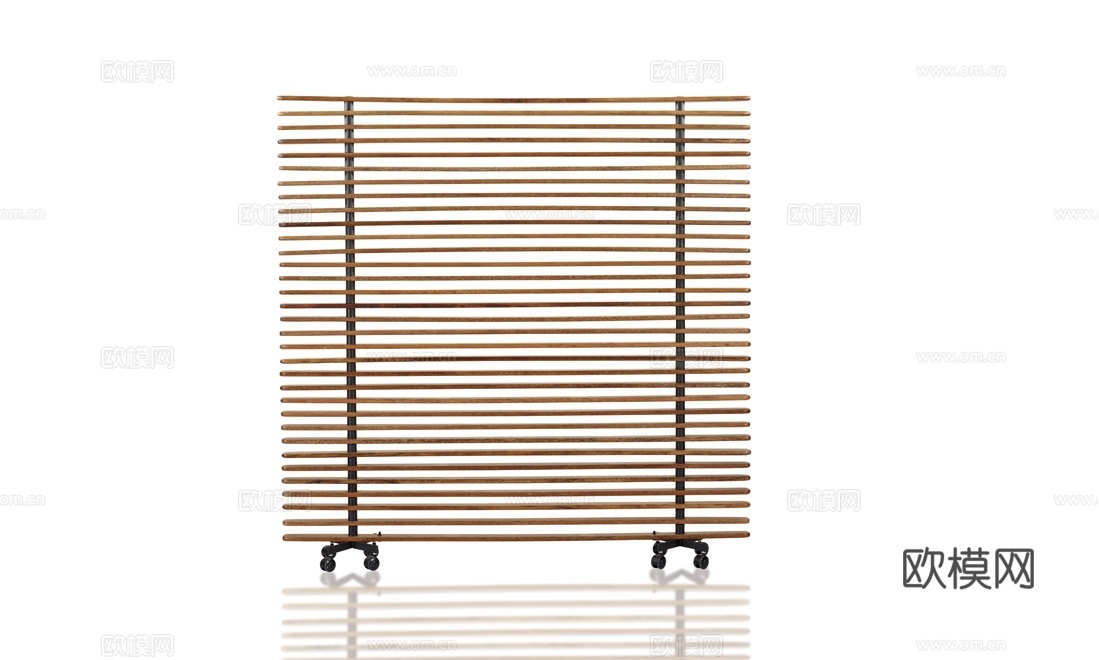 PACIFIC GREEN 中古风隔断3d模型下载（渲染图3）