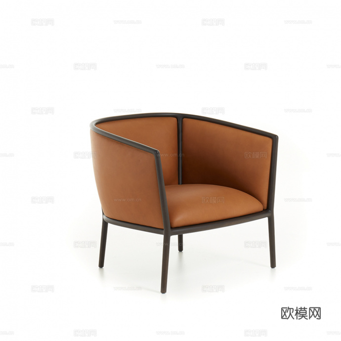 Molteni&C 意式休闲椅3d模型下载（渲染图3）