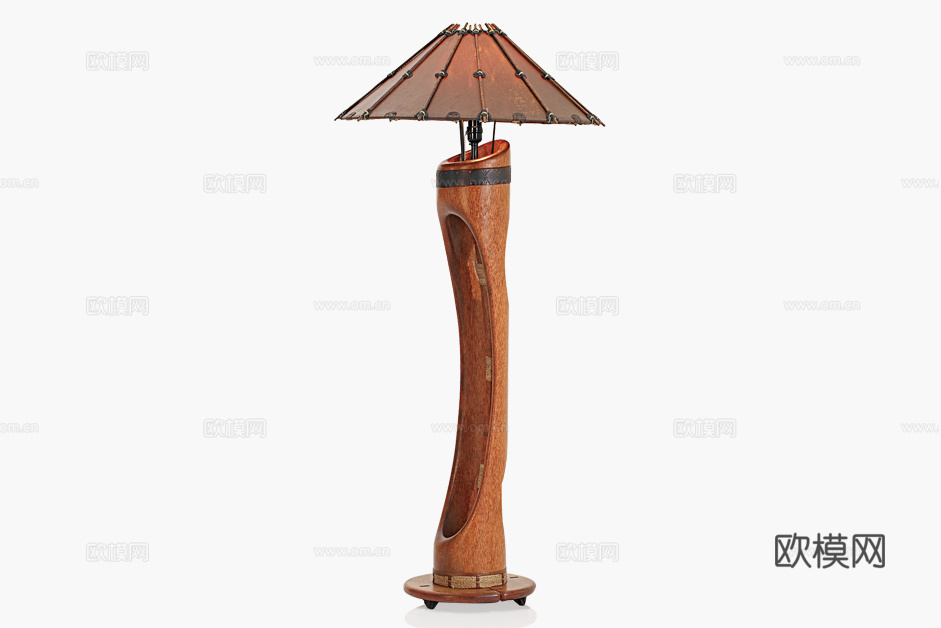 PACIFIC GREEN 中古风落地灯3d模型下载（渲染图2）
