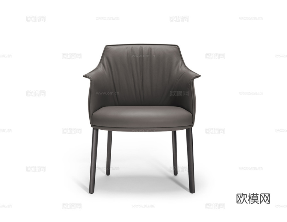 Poltrona Frau 意式餐椅3d模型下载（渲染图1）