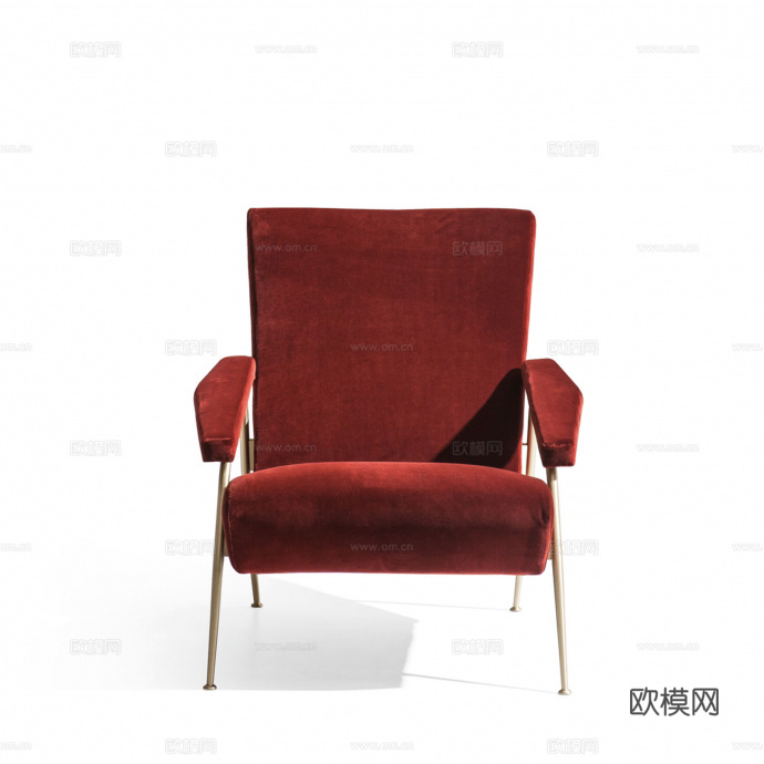 Molteni&C 意式休闲椅3d模型下载（渲染图3）