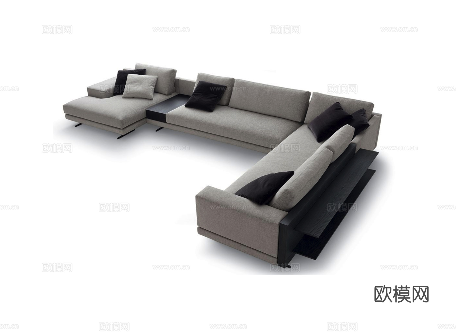 Poliform 转角沙发3d模型下载（渲染图1）