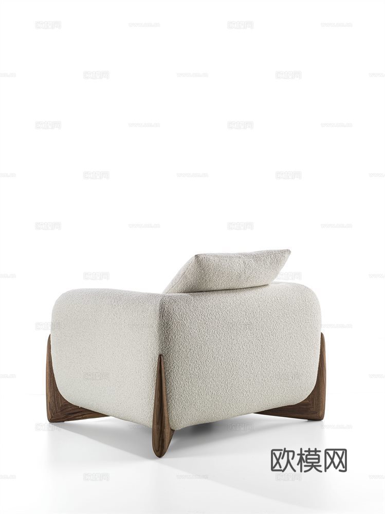 porada 意式单人沙发3d模型下载（渲染图3）