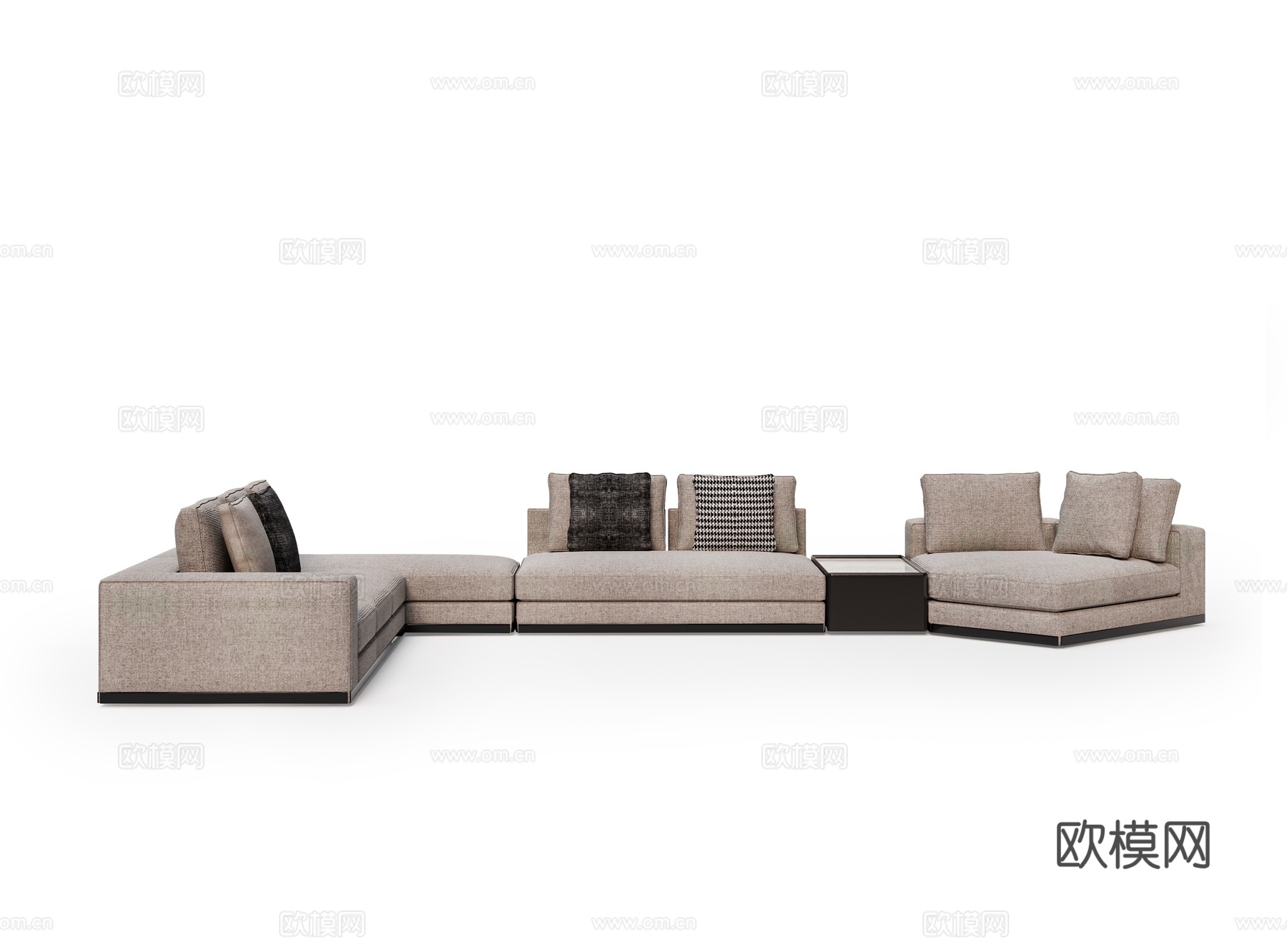 Minotti 意式转角沙发3d模型下载