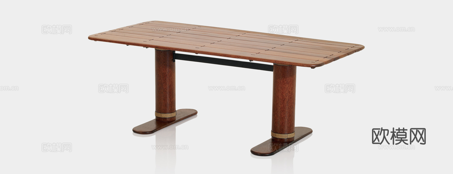 PACIFIC GREEN 中古风餐桌3d模型下载（渲染图2）