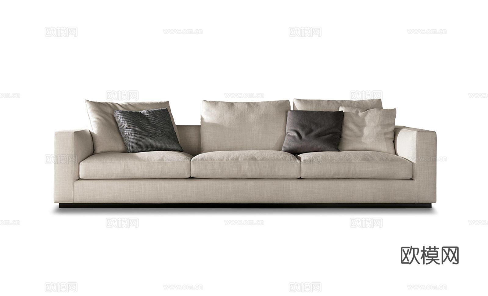 Minotti 意式三人沙发3d模型下载（渲染图2）