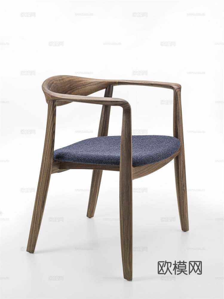 porada 中古餐椅3d模型下载（渲染图3）