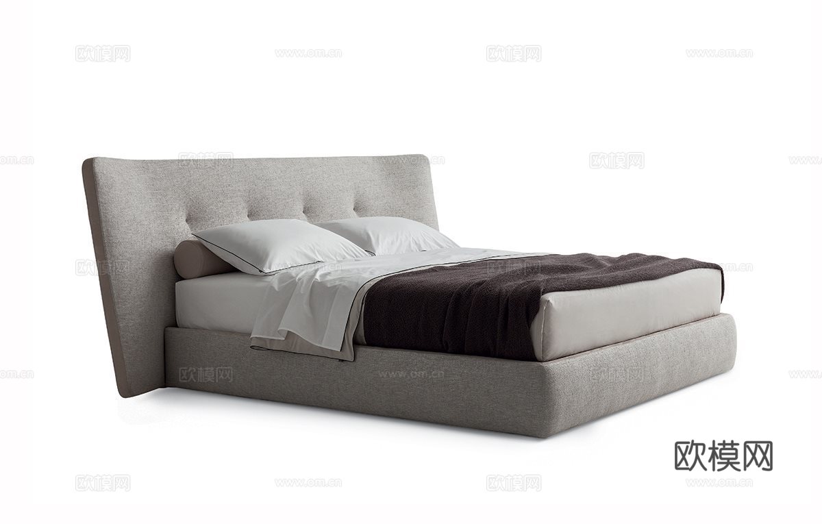 Poliform 双人床3d模型下载（渲染图4）
