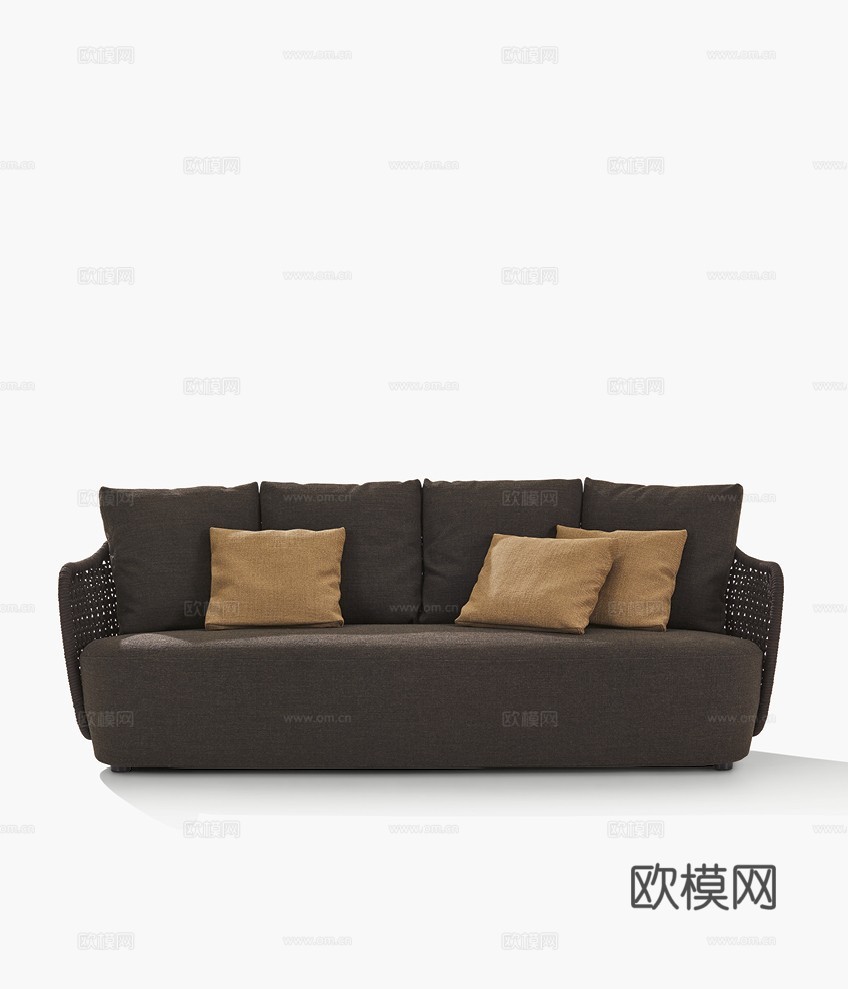 Poliform 双人沙发3d模型下载（渲染图1）