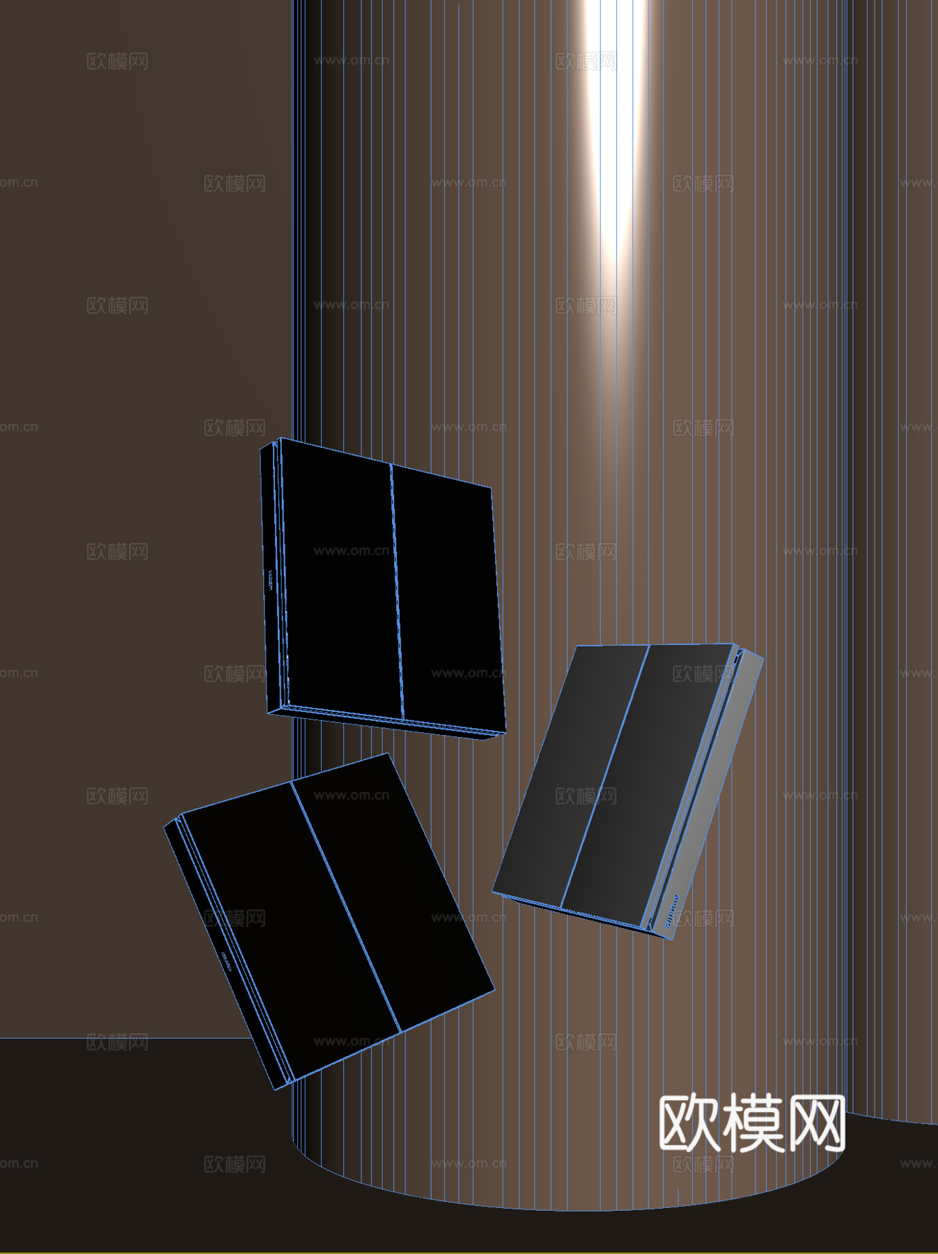 开关面板3d模型下载（渲染图2）